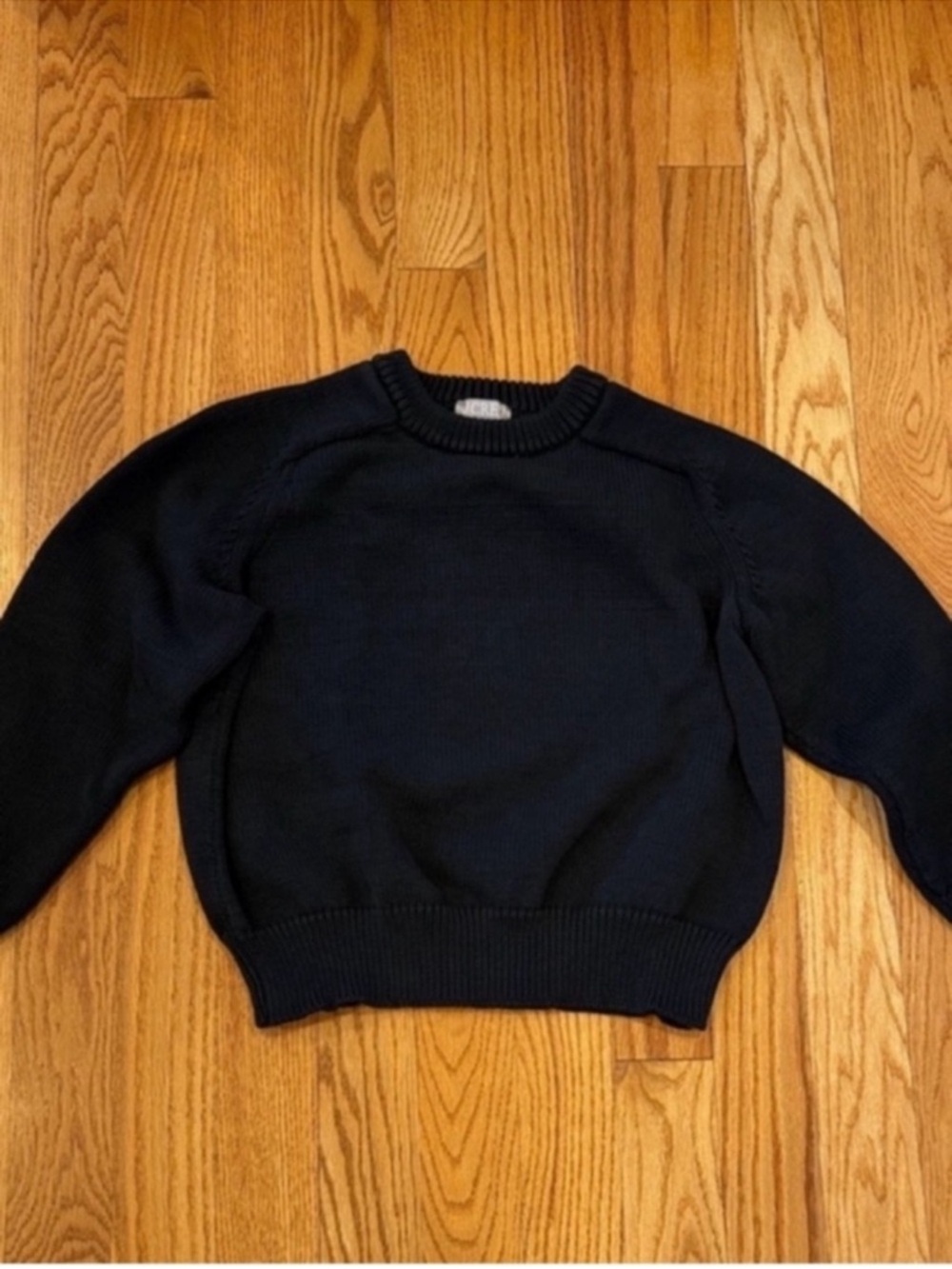 Like New J. Crew Crewneck Sweater- Black, Size Large - Picture 2 of 7